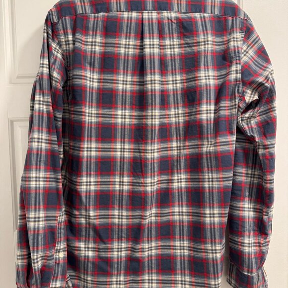 Polo Ralph Lauren Men’s Long Sleeve Plaid Shirt — Red & Gray | Size Medium - Picture 6 of 6